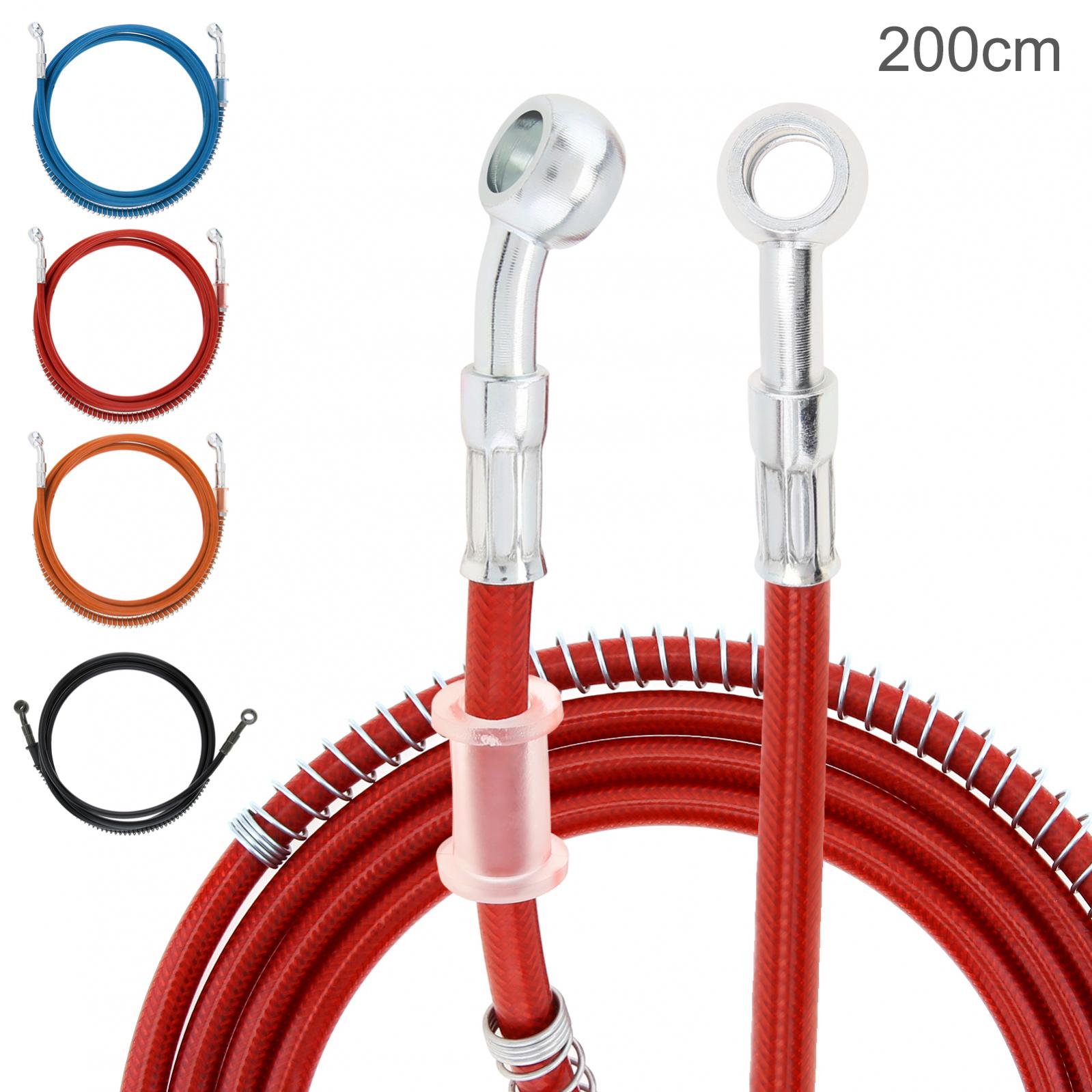 Motorcycle Brake Cable - 200cm motocykl motor terenowy pleciony wąż