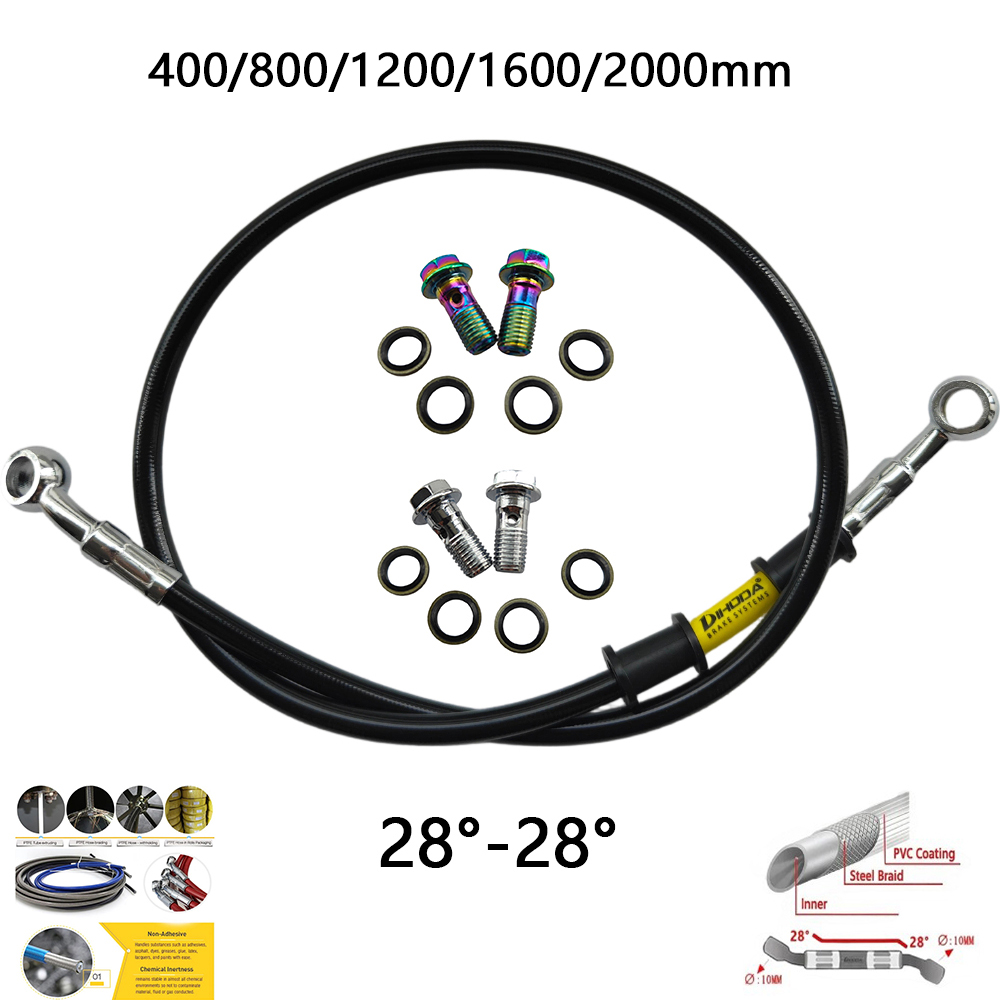 28 ° -28 °   Czarne, plecione, – Motorcycle Brake Cable recenzja i cena
