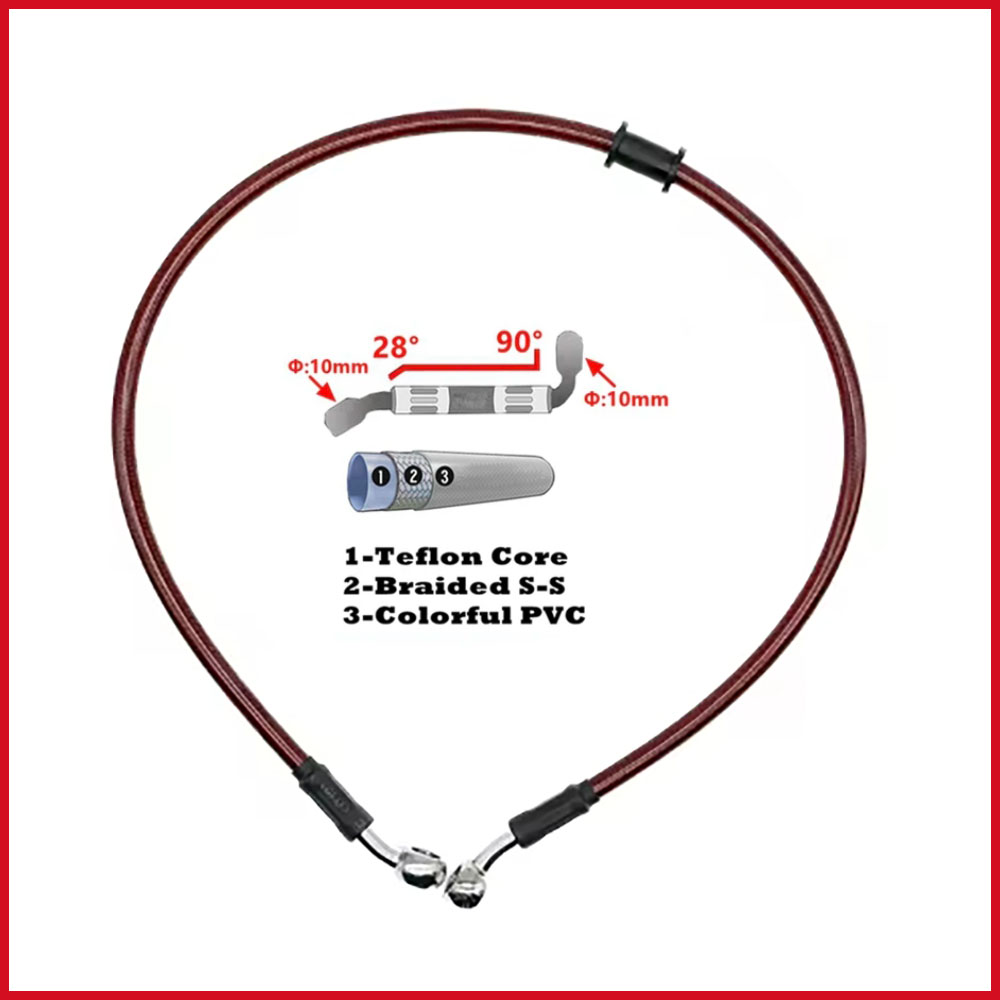 28-90 stopni 10mm Banjo 300mm  – Motorcycle Brake Cable recenzja i cena